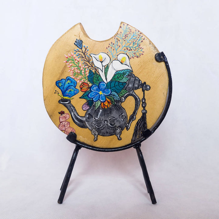 Moroccan teapot of ... FLOWERS