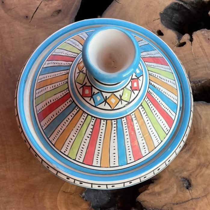 21 cm - Rainbow Moroccan Tajine