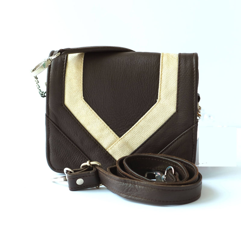 Brown Triangle Bag