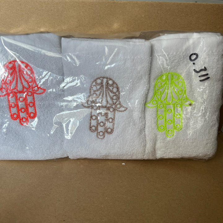 HAMSA - Set of 6 Moroccan Embroidery Towels