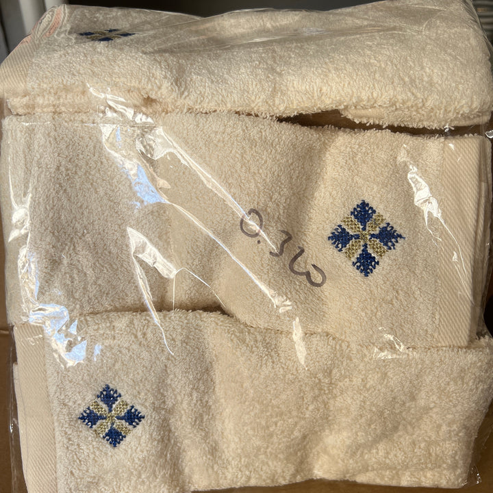 STIT - Set of 6 Cross Stitch Moroccan Towels