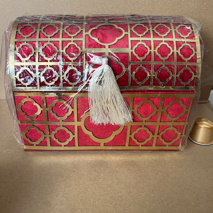 Red Embroidered Trunk