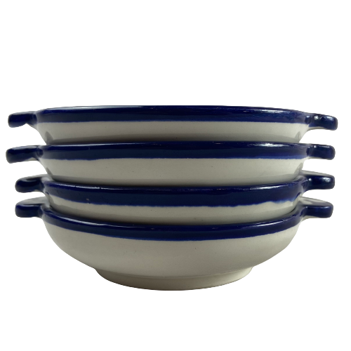 Set of 4 Small Moroccan Bowls - Blue-Berkoukch Blouz-MyTindy