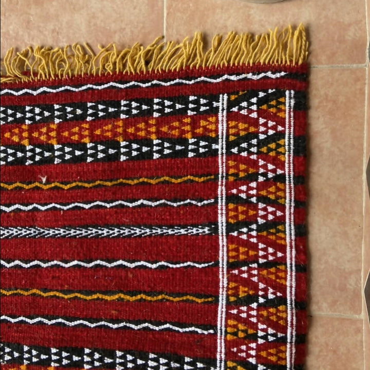 Red Kilim Atlas Rug