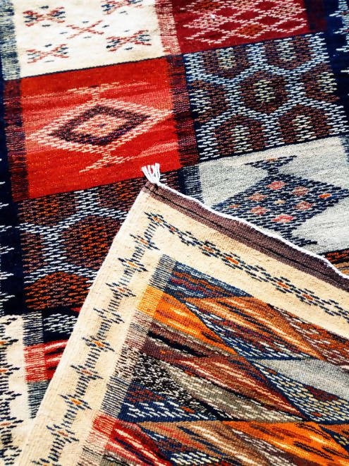 Corridor Moroccan Carpet "The Map V"-Coopérative Bakiz-MyTindy