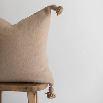 Pemium Moroccan Pillow Cover Pompon
