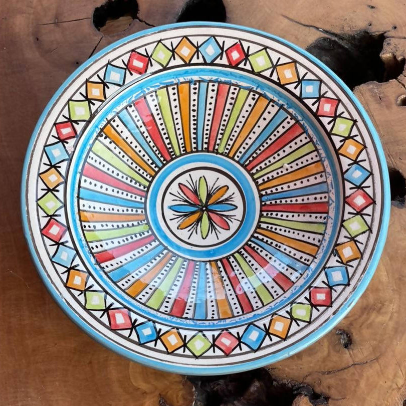 26 cm - Rainbow Moroccan Deep Dish