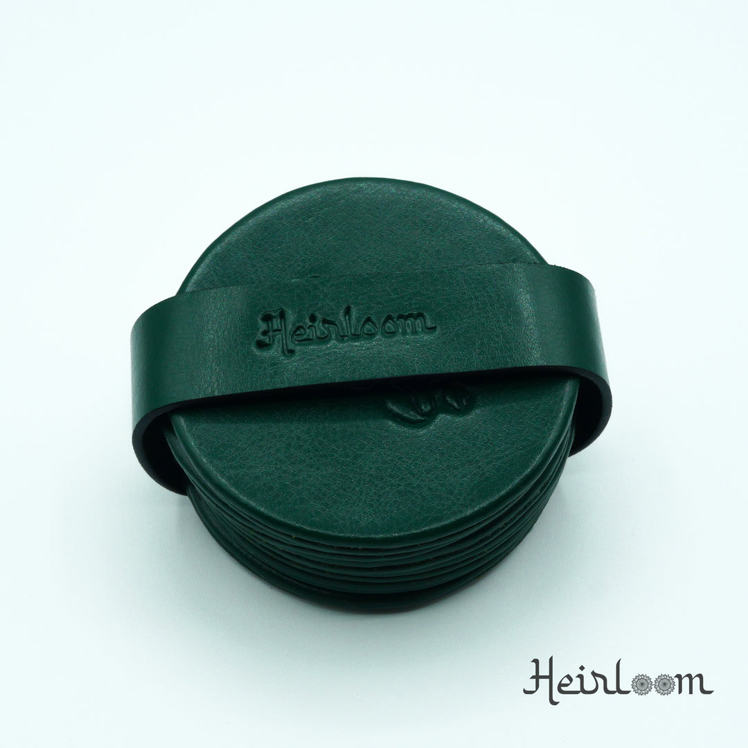 Set of 6 P-Leather Coasters