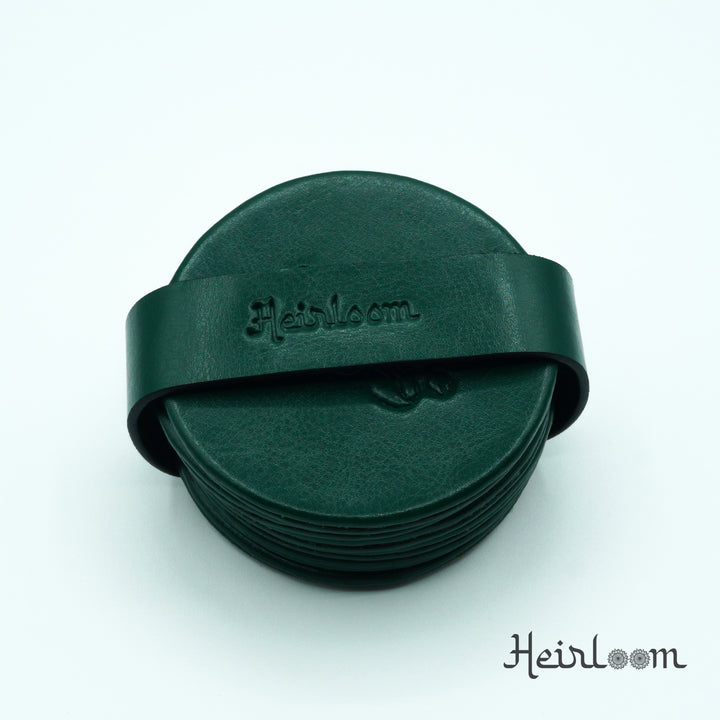 Set of 6 P-Leather Coasters