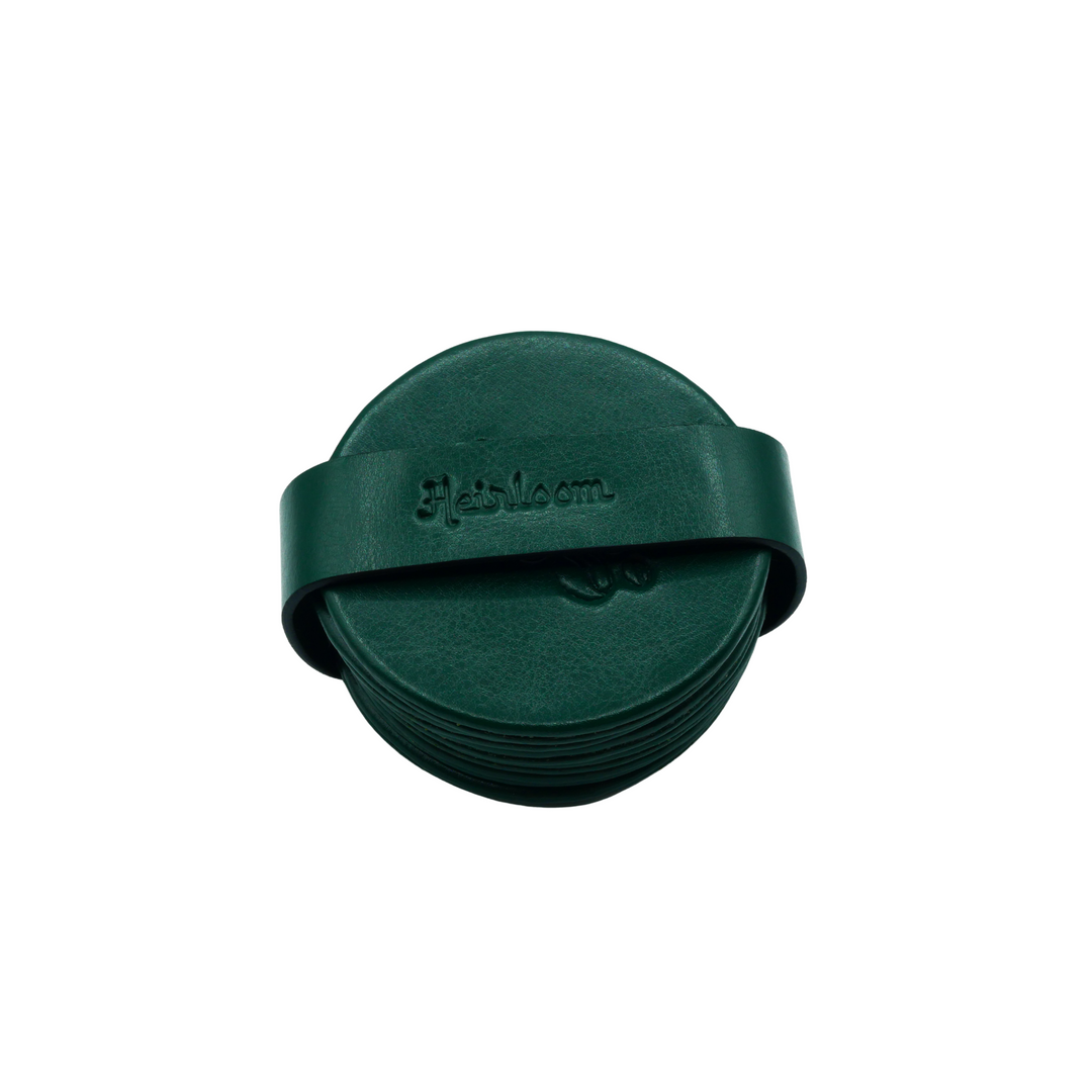 Set of 6 P-Leather Coasters