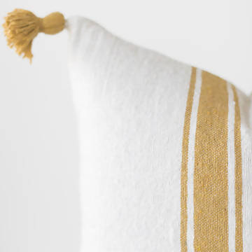 Pemium Moroccan Pillow Cover Pompon