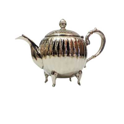 Luxury Moroccan Metal Teapot Round Shape