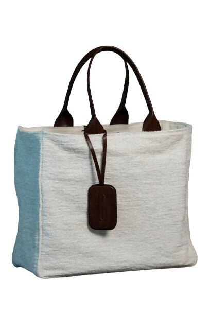 Large HC Wool & Leather Tote Bag