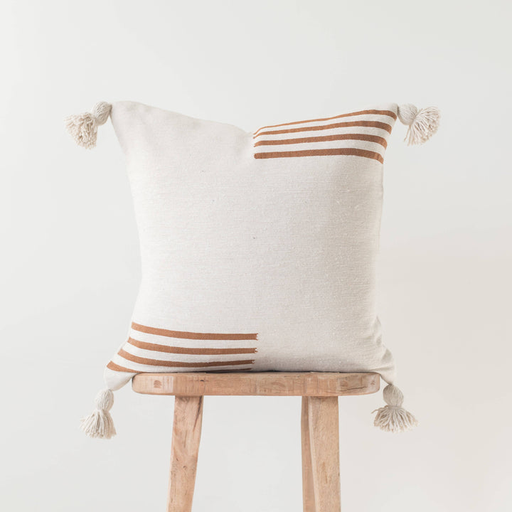 Pemium Moroccan Pillow Cover Pompon