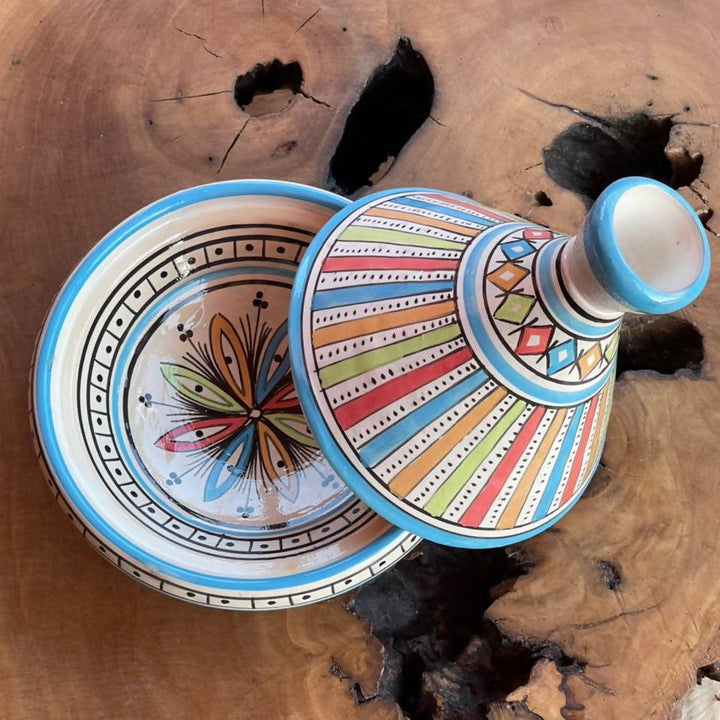 21 cm - Rainbow Moroccan Tajine