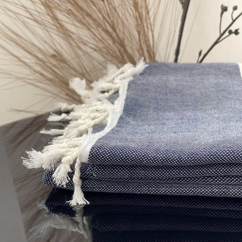 Dark Blue Moroccan Towel