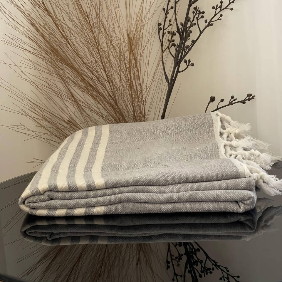 Grey Moroccan Towel