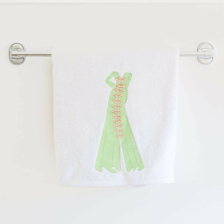 Medium Moroccan embroidered bath towels