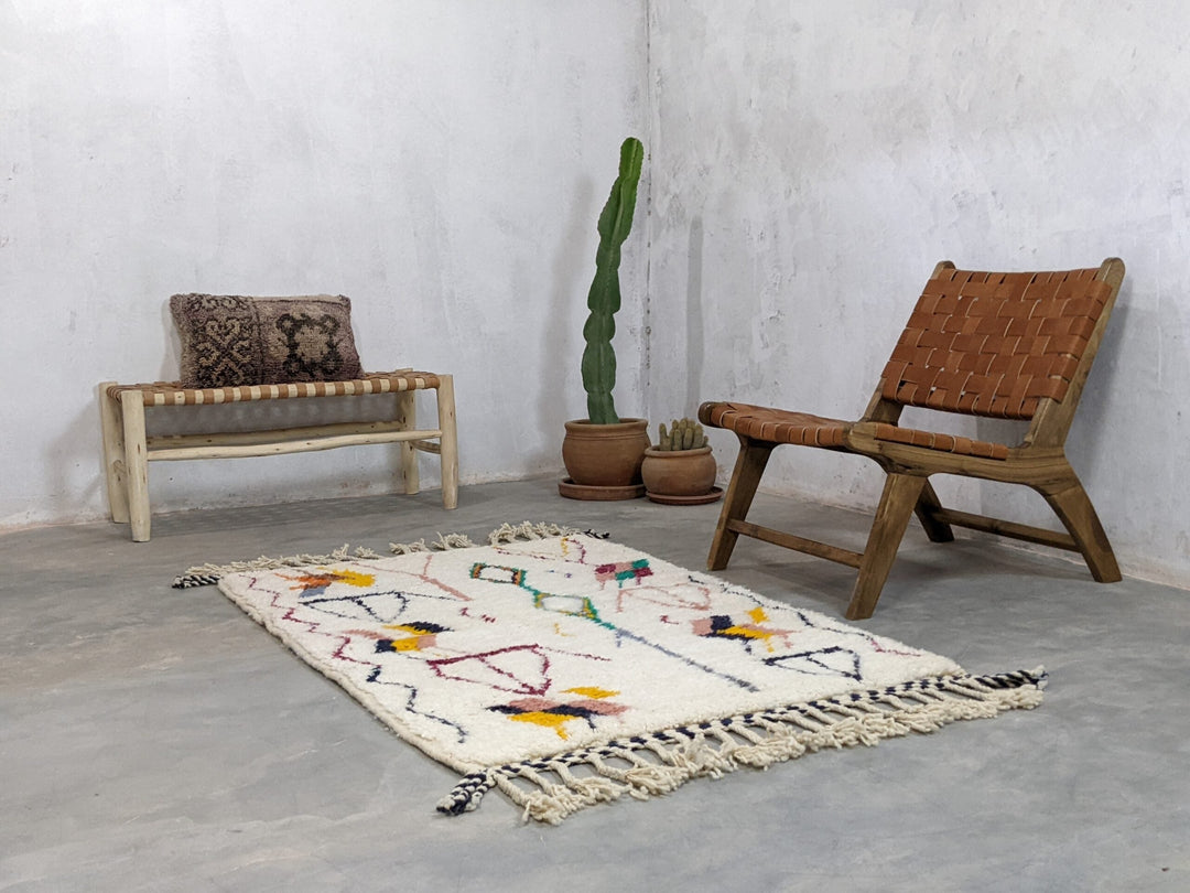 Small Moroccan Rugs - Berber Handwoven Rugs for Home Décor (150 x 100 cm)