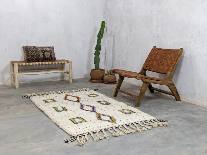 Small Moroccan Rugs - Berber Handwoven Rugs for Home Décor (152 x 102 cm)