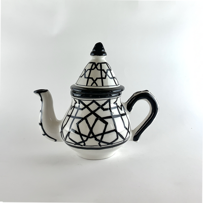 Moroccan Teapot With Mosaic Patterns