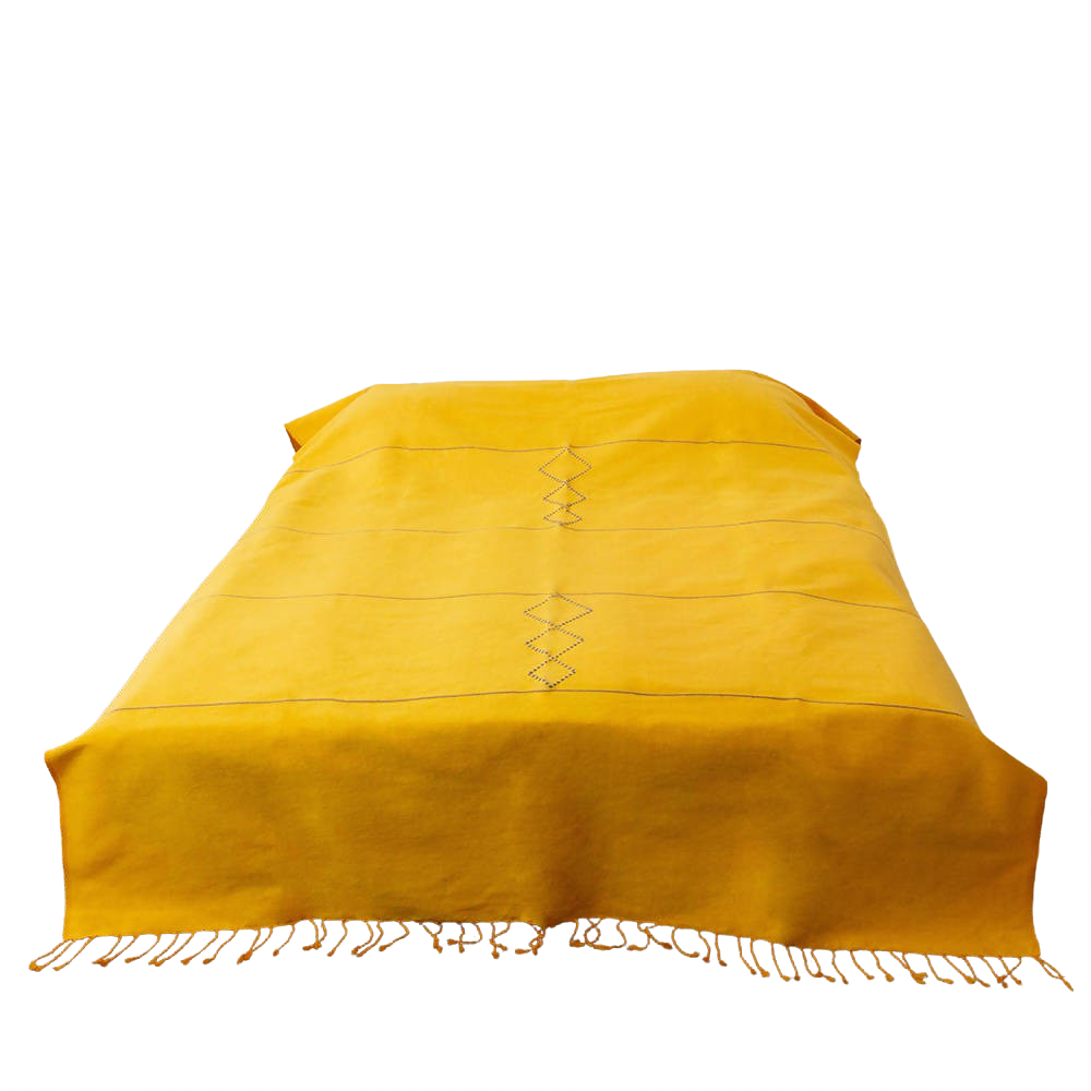 Yellow Moroccan Bed Spread