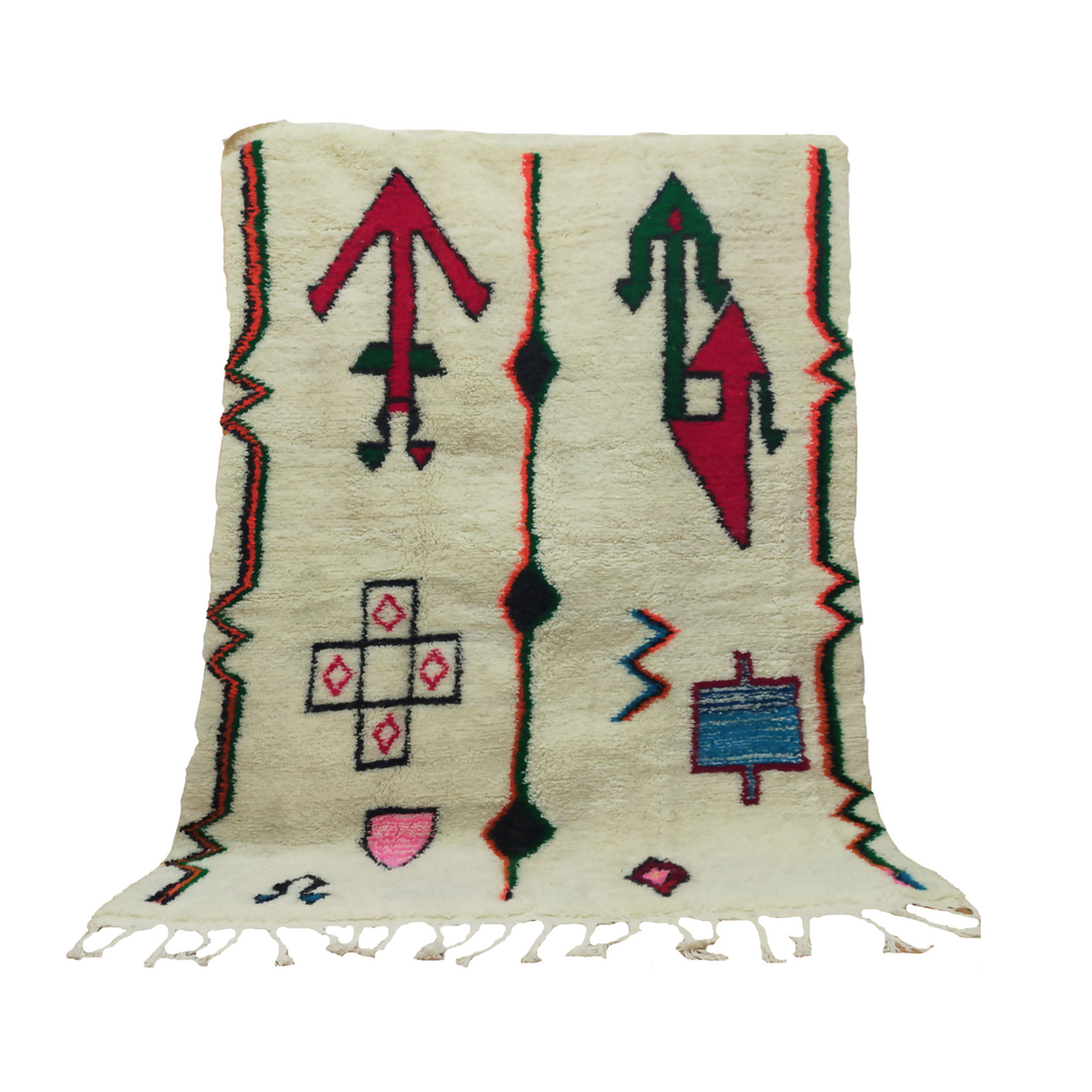 Azilal Moroccan Berber Wool Rug Handmade