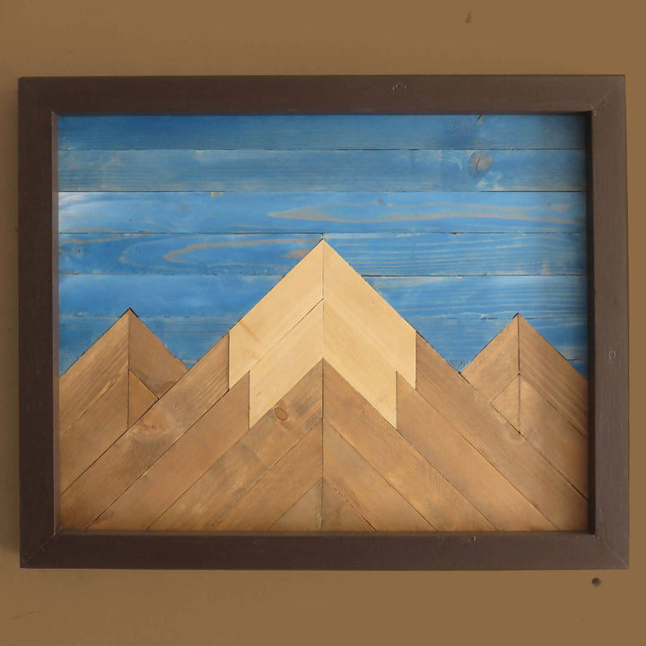 Wood quilted wall art