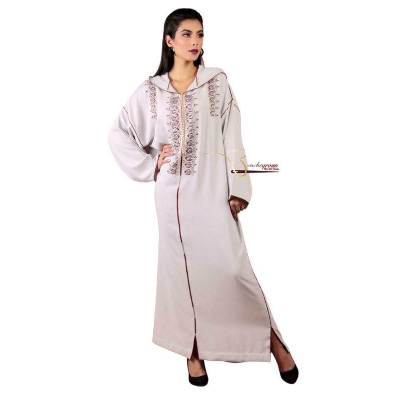 Djellaba beige femme hot sale