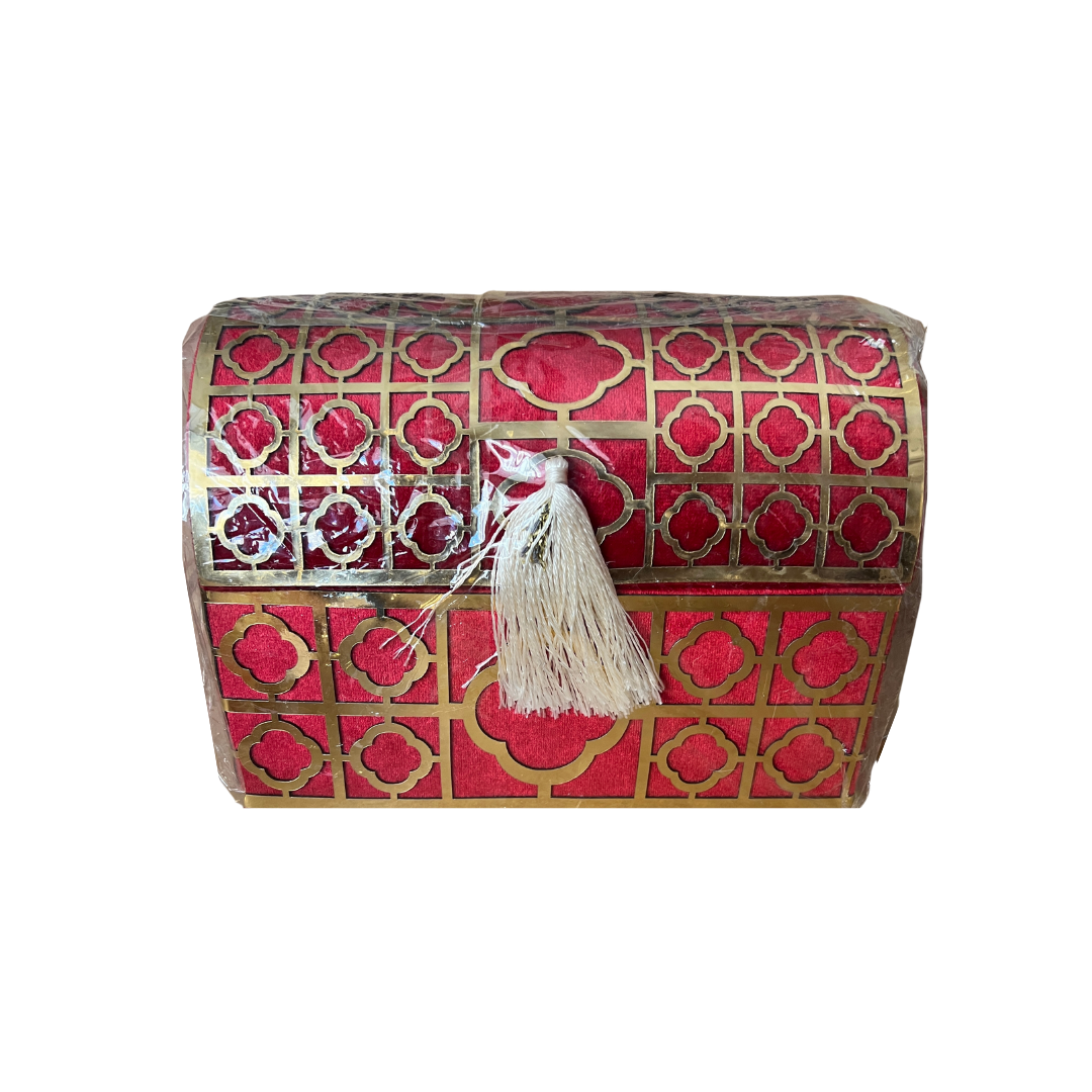 Red Embroidered Trunk