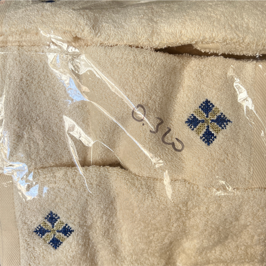STIT - Set of 6 Cross Stitch Moroccan Towels