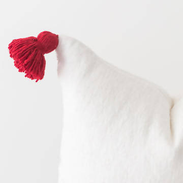 Pemium Moroccan Pillow Cover Pompon