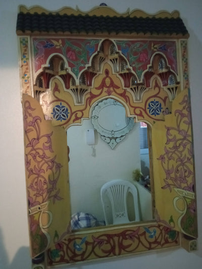 Vintage Moroccan Mirror-Ahmamou Abderrazak-MyTindy