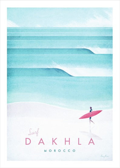 "Surf Dakhla" by Henry Rivers - Canva-Choof Maroc-MyTindy