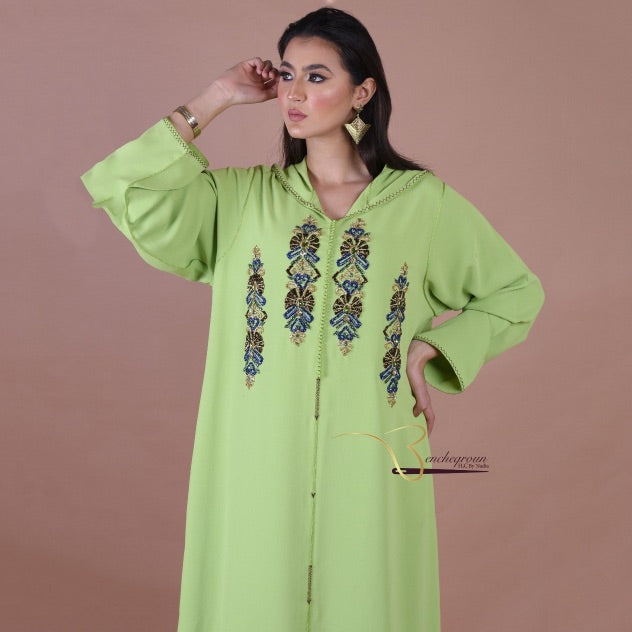 Djellaba verte femme best sale