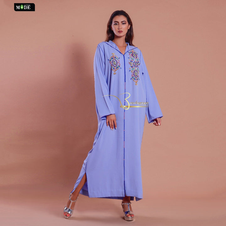 Sky Blue Djellaba-Haute couture by Nadia Bencheqroun-MyTindy