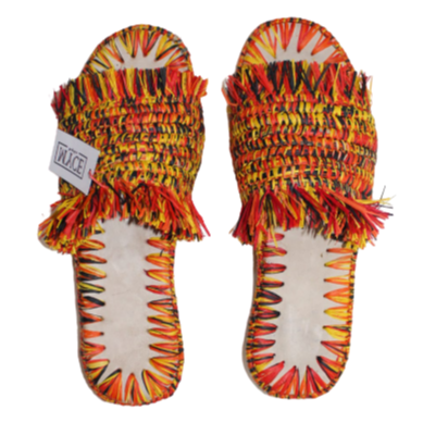 MARI Multicolored Raphia Sandal-MYCE Raphia-MyTindy