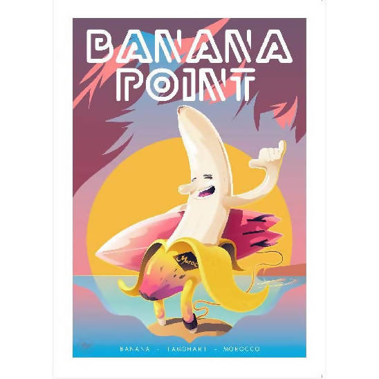 Banana Point by Hugo & Grafik - Poster