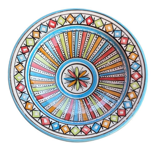26 cm - Rainbow Moroccan Deep Dish