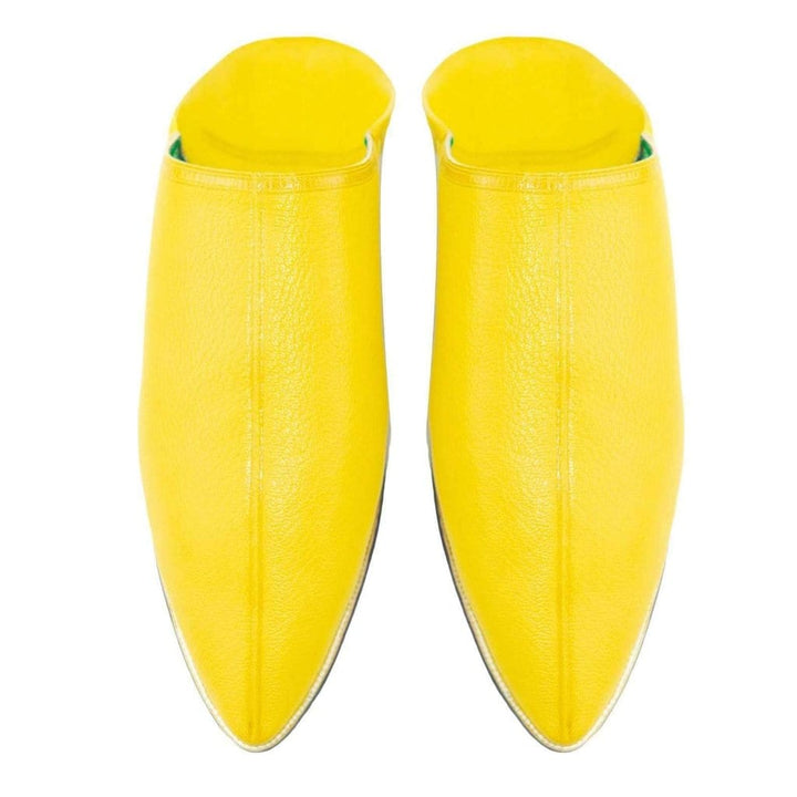 Jah Men Leather Moroccan Slipper in Ziwani Yellow-Jah-MyTindy