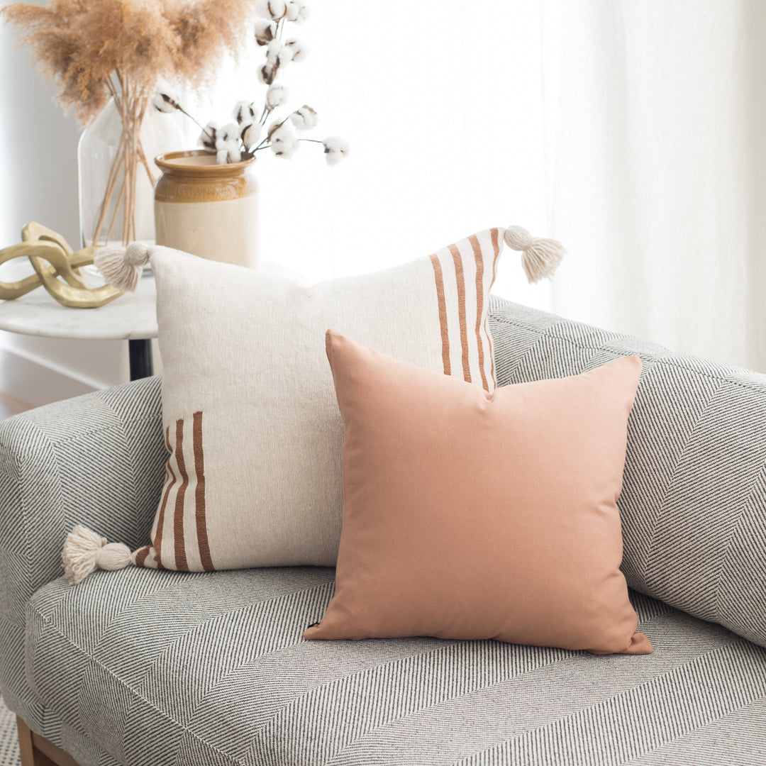 Pemium Moroccan Pillow Cover Pompon