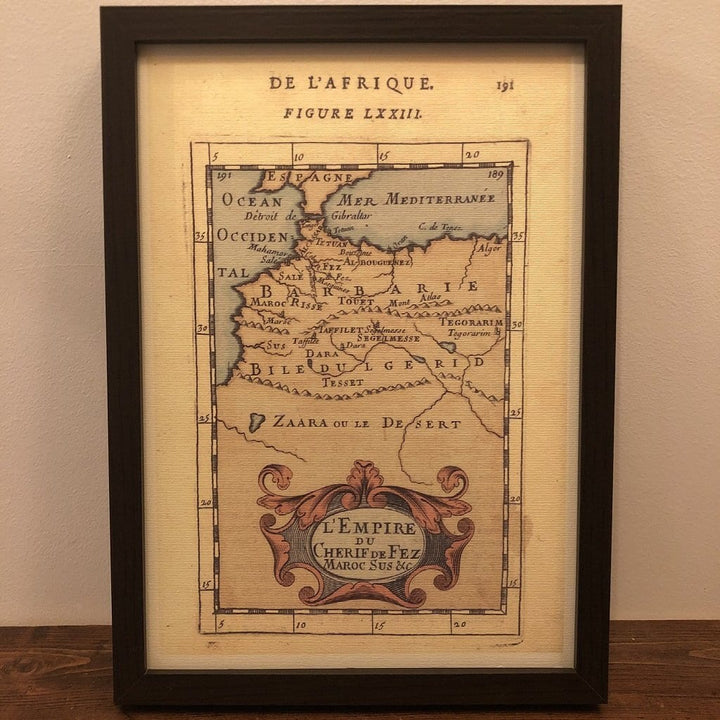 Ancienne carte du Maroc 1683