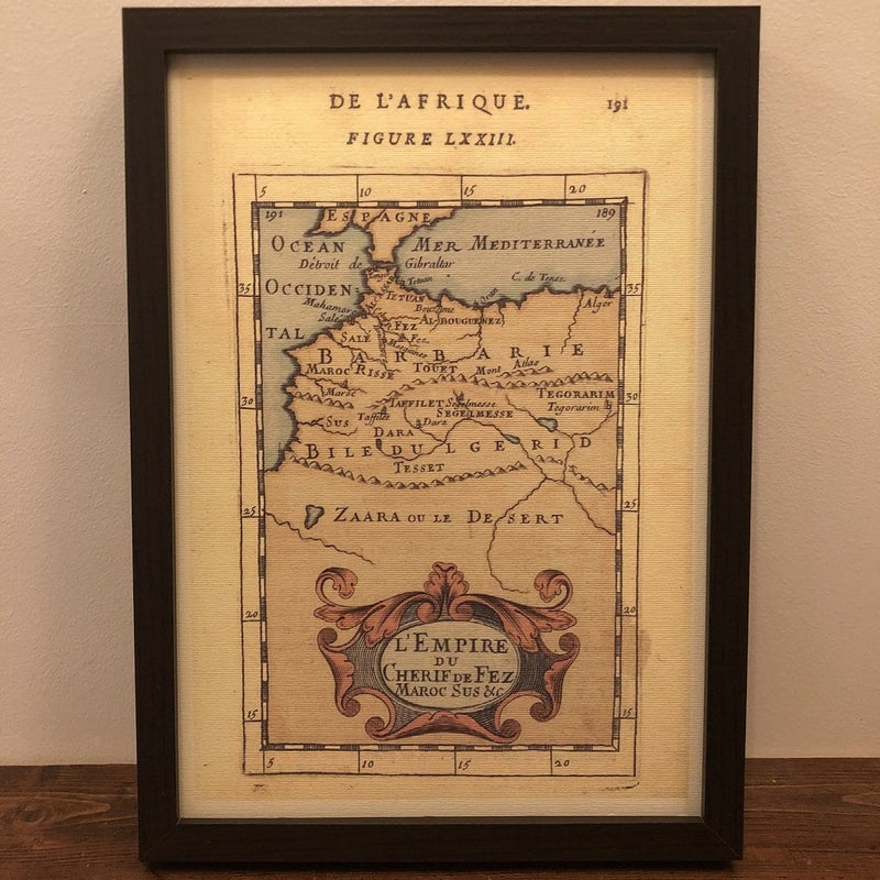 Old map from Morocco 1683 Poster