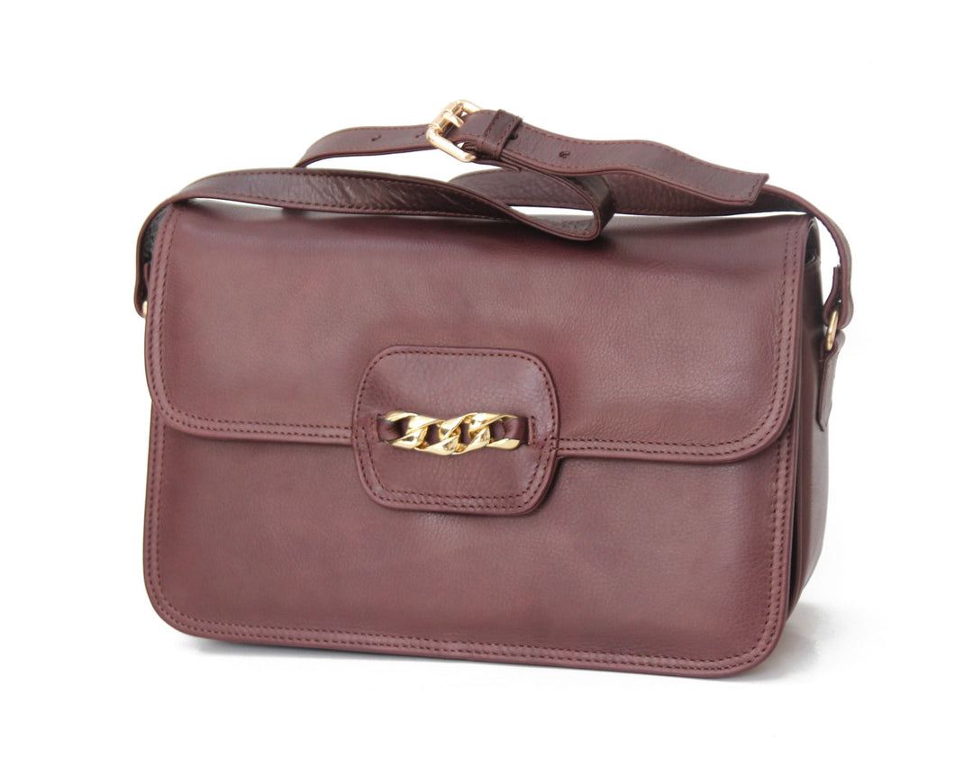 Celia - Sac besace en cuir véritable