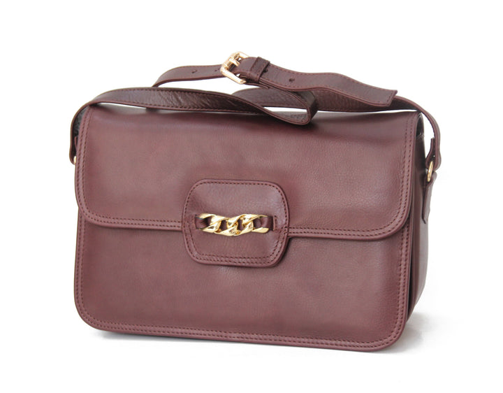 Celia - Sac besace en cuir véritable
