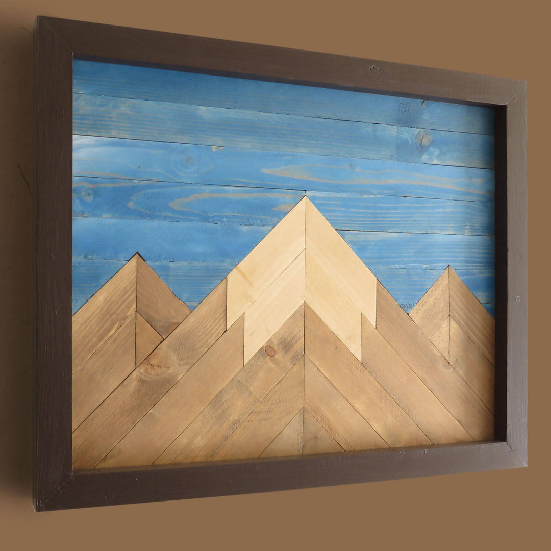 Wood quilted wall art