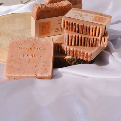Pink Clay Soap (Pack of 2 or 3)-Organic Hand-MyTindy