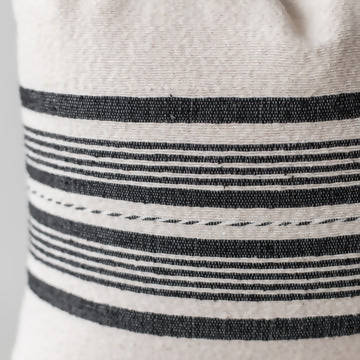 Moroccan Black & White Pillow