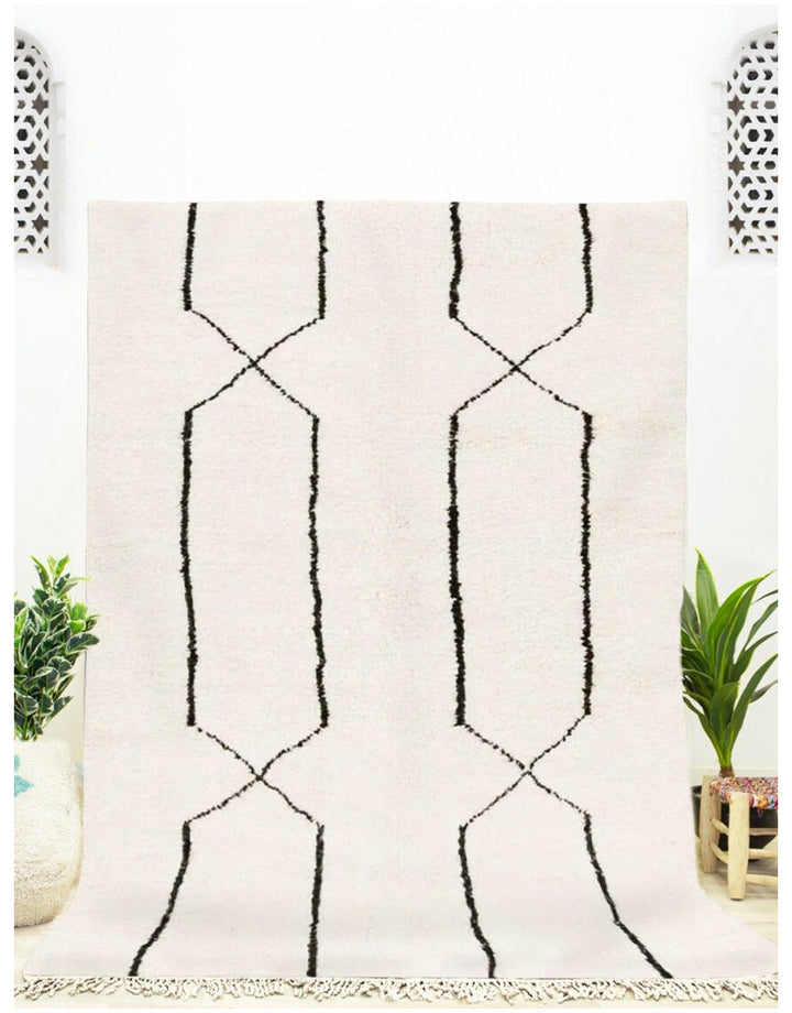Beni Mrirt Moroccan Handmade Wool Geometric Rug