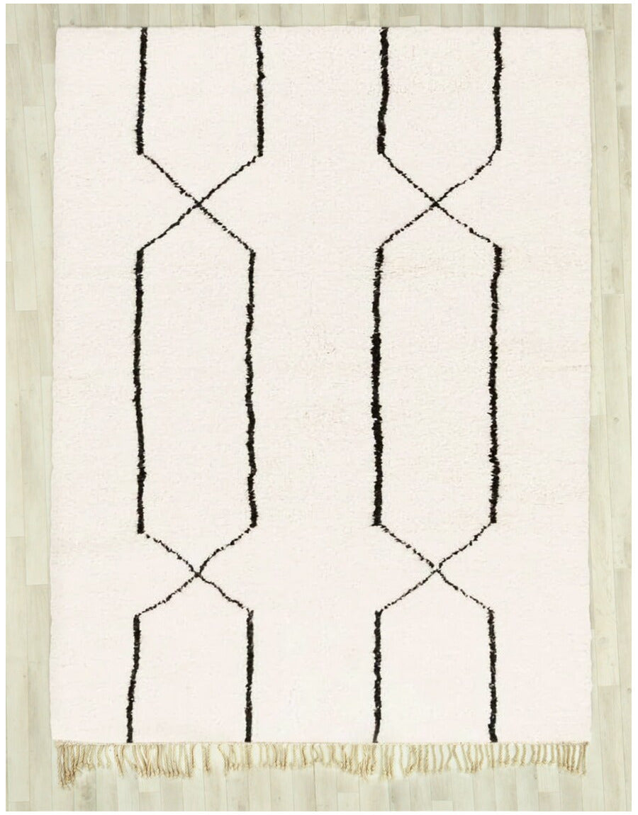 Beni Mrirt Moroccan Handmade Wool Geometric Rug
